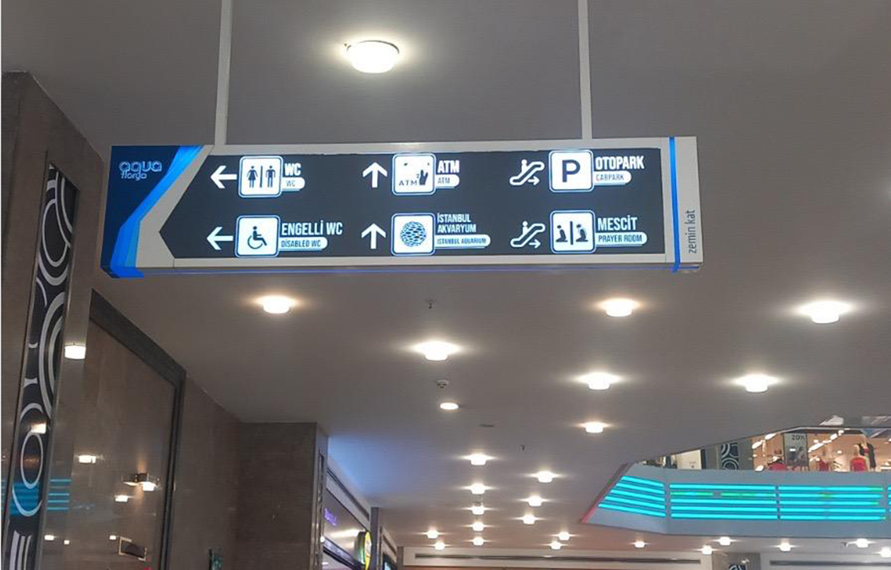 Yapı İçi Yönlendirme Levhaları ve Cadde Yönlendirmeleri